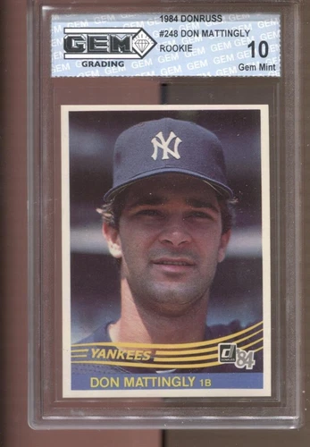 1984 Don Mattingly Donruss #248 Gem Mint 10 RC Rookie New York Yankees
