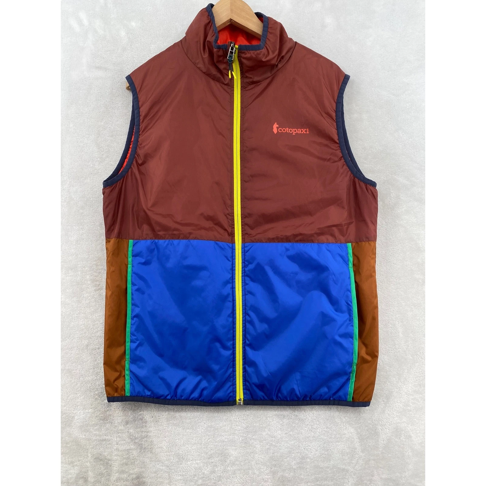 Cotopaxi Vest Large Multicolor Gorpcore Colorblock Lightweight Full Zip Puffer