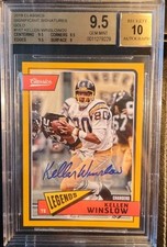 2018 Classics Significant Signatures Gold Kellen Winslow Auto #ed 6/20 BGS 9.5