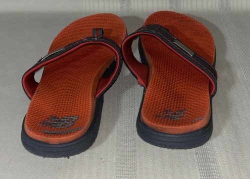 Boys Black Orange Flip Flops/Sandals By New Balance Boys Size 4 - Picture 6 of 6