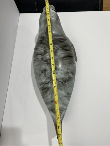 SELTEN Anderson Design Studios Boothbay Maine riesiges Steinzeug Keramik Siegel 21 Zoll lang - Bild 13 von 16