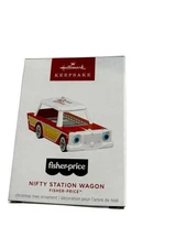 2024 Hallmark Nifty Station Wagon Fisher-Price Keepsake Christmas Ornament NEW