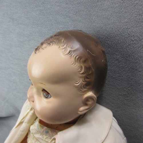 Vintage Ideal Baby Coos Doll 23" Rubber Magic Skin TLC Body Orig Dress - Picture 5 of 12