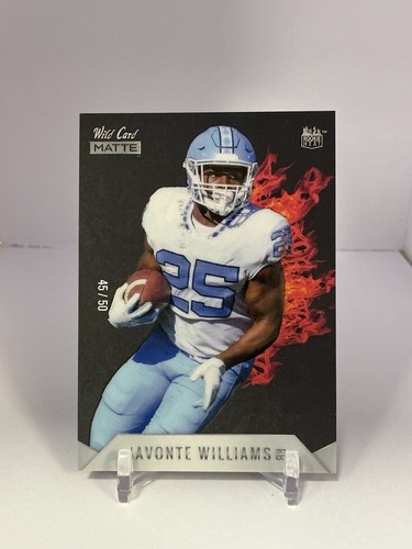 2021 Wild Card MATTE - Rookie Heat Javonte Williams #MRHR-8 Red /50 (RC) - Picture 1 of 2