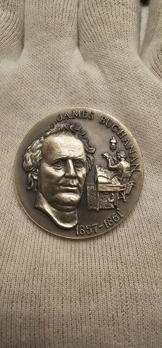 Sterling Silver -Wittnauer PMG - James Buchanan  925 - 33.37 Grams Round