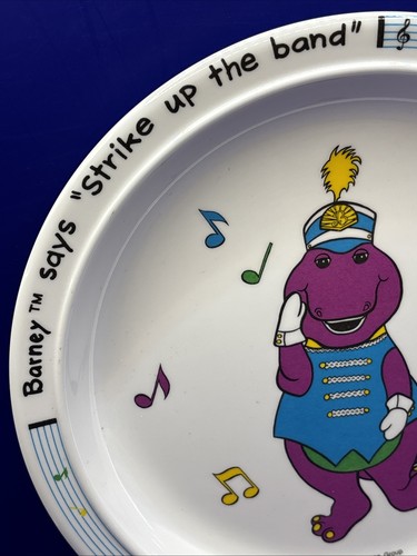 1992 Lyons Group Selandia 8,5" Barney Dinosaurier sagt "Strike Up the Band" Platte - Bild 3 von 5