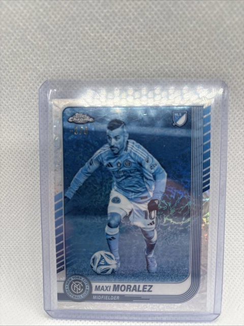 2025 MLS Topps Chrome Maxi Moralez Frozen Fractor New York FC -3/0