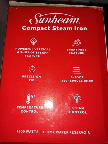 Sunbeam Powerful Compact Steam Iron - Picture 2 of 2