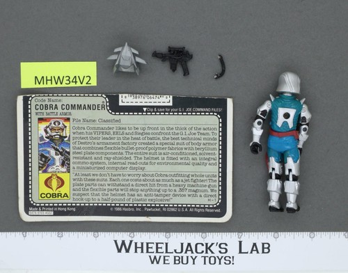 Cobra Commander V3 100% Complete G.I. Joe 1987 Hasbro Vintage Action Figure - Picture 2 of 2