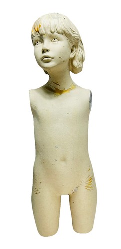 Vintage Greneker Child Mannequin Torso Bust 30 Inch WAK 3/4 Display Figure