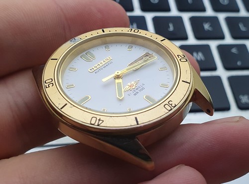 Vintage Citizen Automatic 21 Jewels 7 Eagle 36mm 100M 4-R14945 Watch Uhr Montre - Imagen 2 de 7
