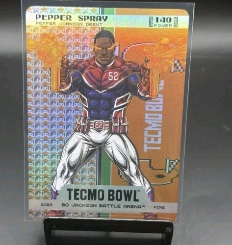 Bo Jackson Tecmo Bowl - Pepper Spray Johnson Endzone Battlefoil SP EZ63