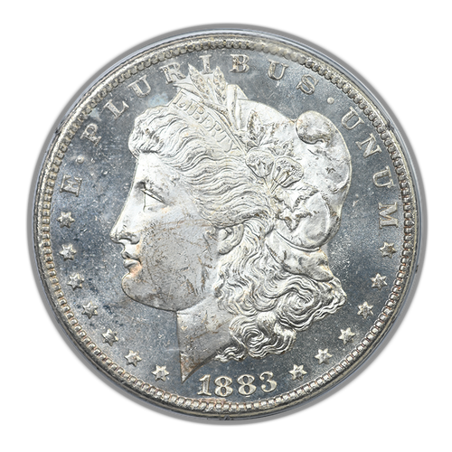 1883-CC Morgan Dollar $1 PCGS Rattler MS63DMPL - Deep Mirror Prooflike - Picture 3 of 5
