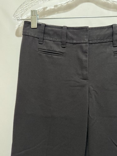 Ann Taylor Loft Petites Black Flat Front Trouser Slacks Pants in Women’s Size 0P - Picture 5 of 13