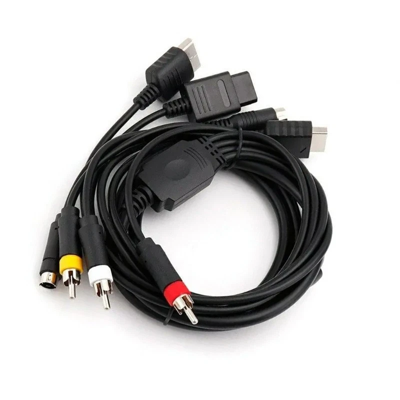 Multi Platform AV Cord S-Video Cable Wire for N64 DC128 Gaming Systems - Image 2 of 4