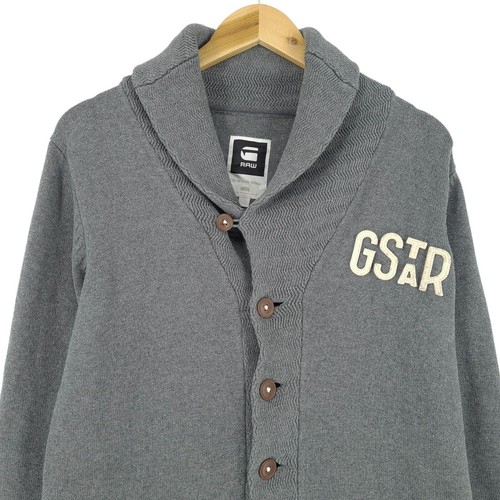 G-Star Suéter De Hombre Cardigan De Punto Gris Fn6 Talla L - Imagen 3 de 10