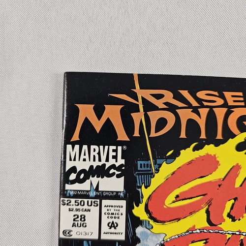 Ghost Rider #28 1° App Midnight Sons & Lilith Marvel Comics 1992 con poster LEGGI - Foto 5 di 9