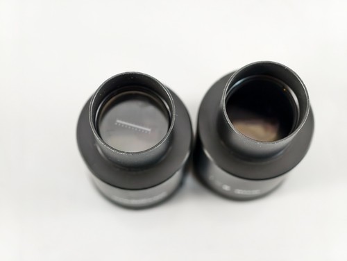 Olympus Microscope Eyepieces pair WHK 8x L Linear Measurement Reticle - Picture 4 of 4