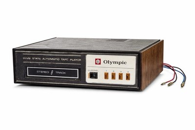 Vintage 70's 8-Track Tape Player Olympic TD-30B Stereo Solid State