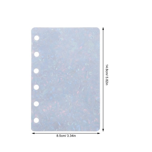 10 Pcs Loose-leaf Book Divider Board 6 Rings Partition Pad Binder Inserts - Picture 8 of 12