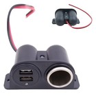 Rozdzielacz samochodowy 12v / 24v Rozdzielacz gniazda samochodowego Podwójny USB 3.1a Ładowarka Zasilacz