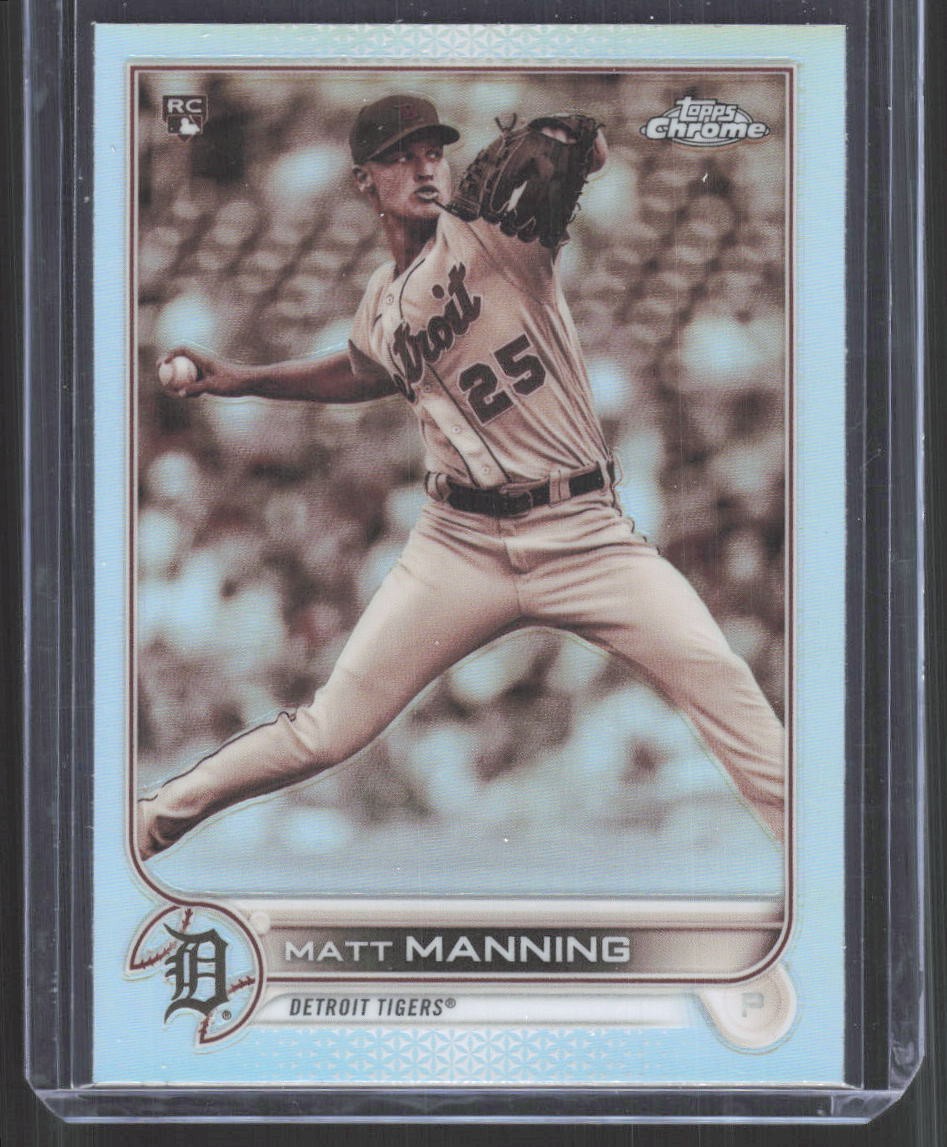 2022 Topps Chrome #57 Matt Manning Negative Refractor