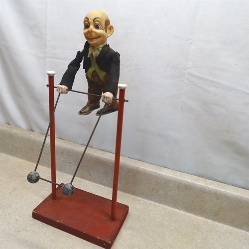 Vintage Butler Style Acrobatic Spinning Toy, Wind Up, Wood Base-Early Piece - Picture 14 of 14