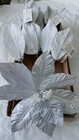 JobLot White Christmas Tree Decorations Flower Picks Large Wedding Event BARGAIN