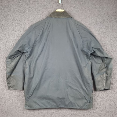 Vintage BARBOUR Beaufort Jacket Mens C44 XL Wax Waxed Navy A155 Waterproof 90s - Picture 5 of 13