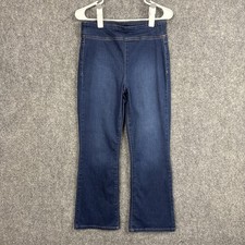 We The Free Jeans Womens Size M Blue Pull On Bootcut Crop