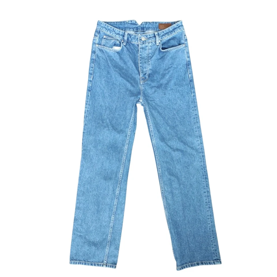 ASOS Vaqueros Talle Alto Mamá Azul W. 28L.32 - Imagen 2 de 4