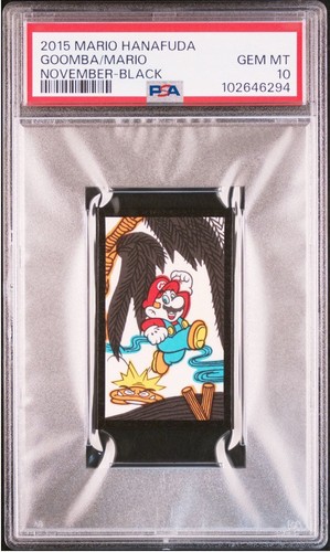 PSA10 2015 MARIO HANAFUDA MARIO\GOOMBA NOVIEMBRE-NEGRO - Picture 1 of 4