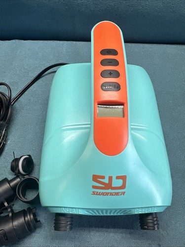 Paddleboard Pump - Swonder HT-728 Electric Air Pump Blue/orange - Picture 3 of 8