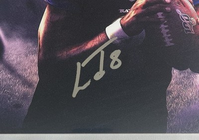 Lamar Jackson & Michael Vick Signed 11x14 Photo JSA Baltimore