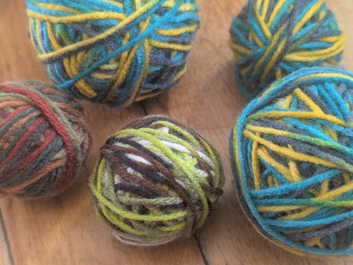 Variegated Acrylic Scrap Yarn Lot 4.2oz/120g Medium 4 Weight Multicolor Yarns - Picture 2 of 2