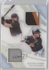2021 Immaculate Materials Duals Team Logo /15 Buster Posey Joey Bart Rookie RC