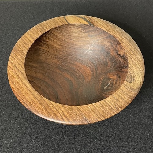 Vintage Barry Biesanz Turned Wood Bowl Cocobolo Wood 1984 - Picture 10 of 13