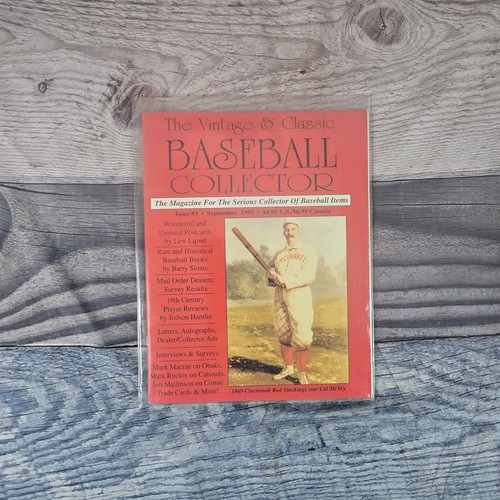 VINTAGE & CLASSIC BASEBALL COLLECTOR MAGAZINE ISSUE #3 SEPTEMBER 1995 Vintage