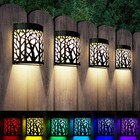 DenicMic Solar Wall Lights Outdoor Wall Sconce Fence Lighting for Patio Front...