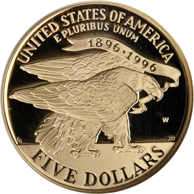 1995-W Atlanta Olympic: Stadium Commemorative Gold $5 NGC PF70 Ultra Cameo - Image 2 of 4