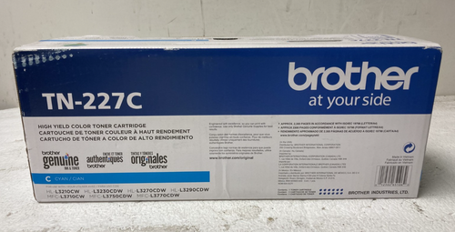 Oryginalny kaseta z tonerem Brother TN-227C Cyan HighYield TN-227C NOWY- ZAPIECZĘTOWANY - Zdjęcie 4 z 5