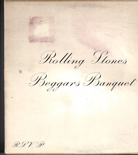 ROLLING STONES on LP  " BEGGERS BANQUET   " rock blues