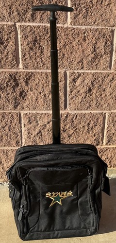 Dallas Stars Premium Wheeled Backpack in Black Embroidered Dallas Stars Logo - Picture 1 of 11
