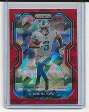 2020 Prizm D'Andre Swift RC Red Cracked Ice