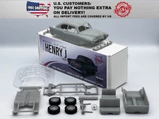 1:25 Kaiser Henry J 1951 Model Resin Kit With Clear Parts Included