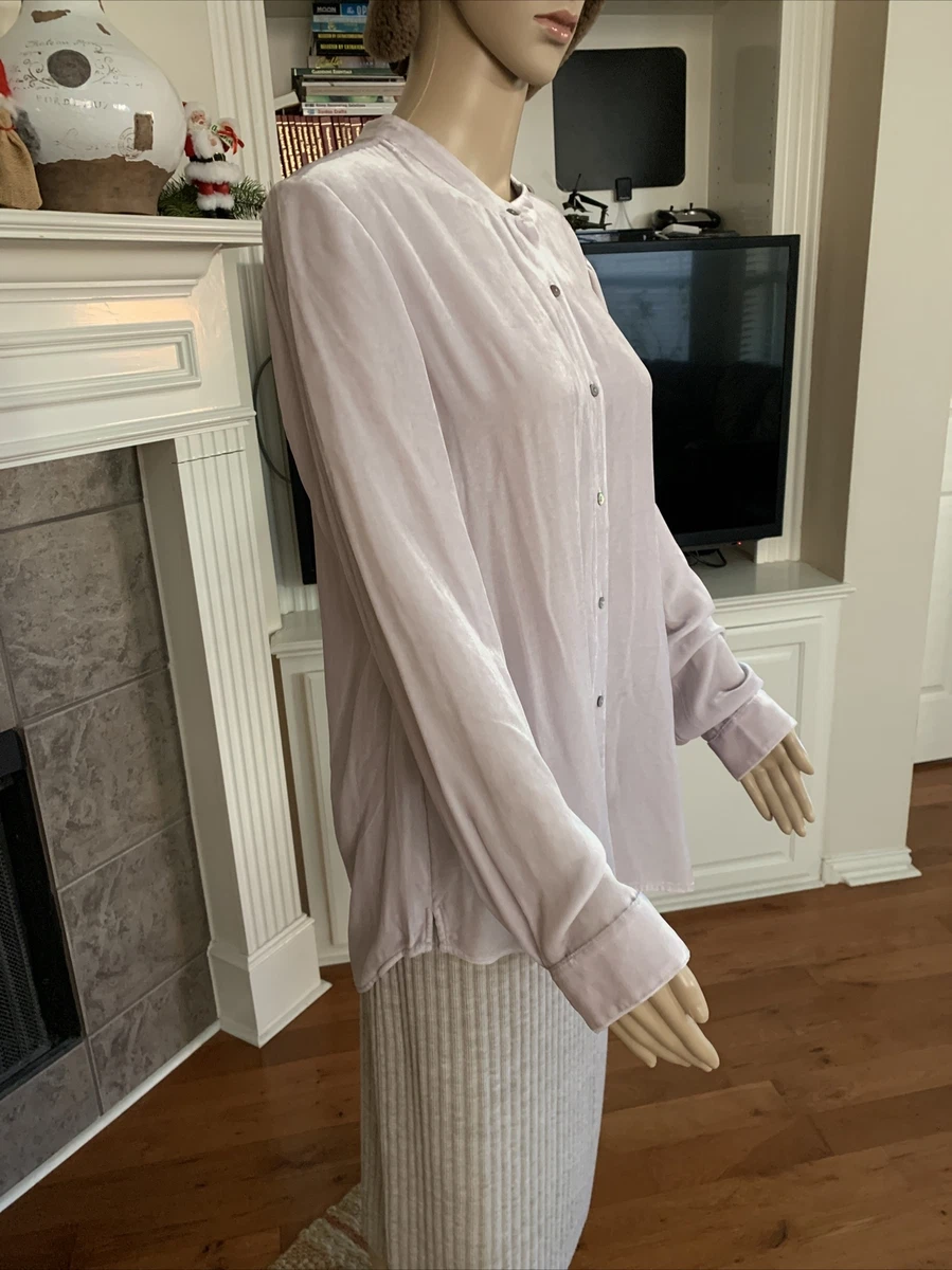 Eileen fisher long velvet on sale shirt
