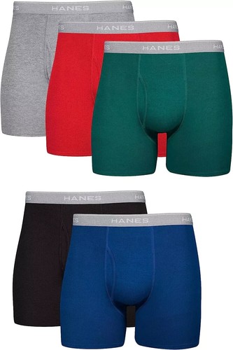 Hanes Men's Tagless Cool Dri Boxer Briefs with ComfortFlex Waistband no ride up - Picture 9 of 12