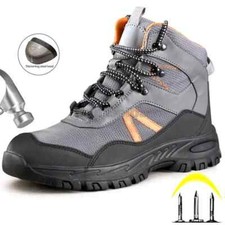 Work Safety Boots Men's Construction Work Shoes Steel Toe Cap Security Boots