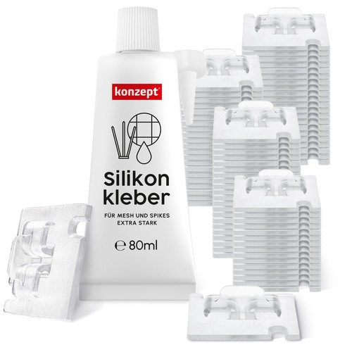 Klebehaken mit Montagekleber Extra Stark Draußen Fixierung für Katzennetz Balkon - Bild 31 von 39