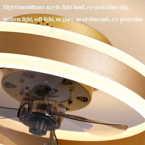 Plafoniera LED con ventilatore luce ventilatore da soffitto soggiorno camera da letto lampada - Foto 9 di 15
